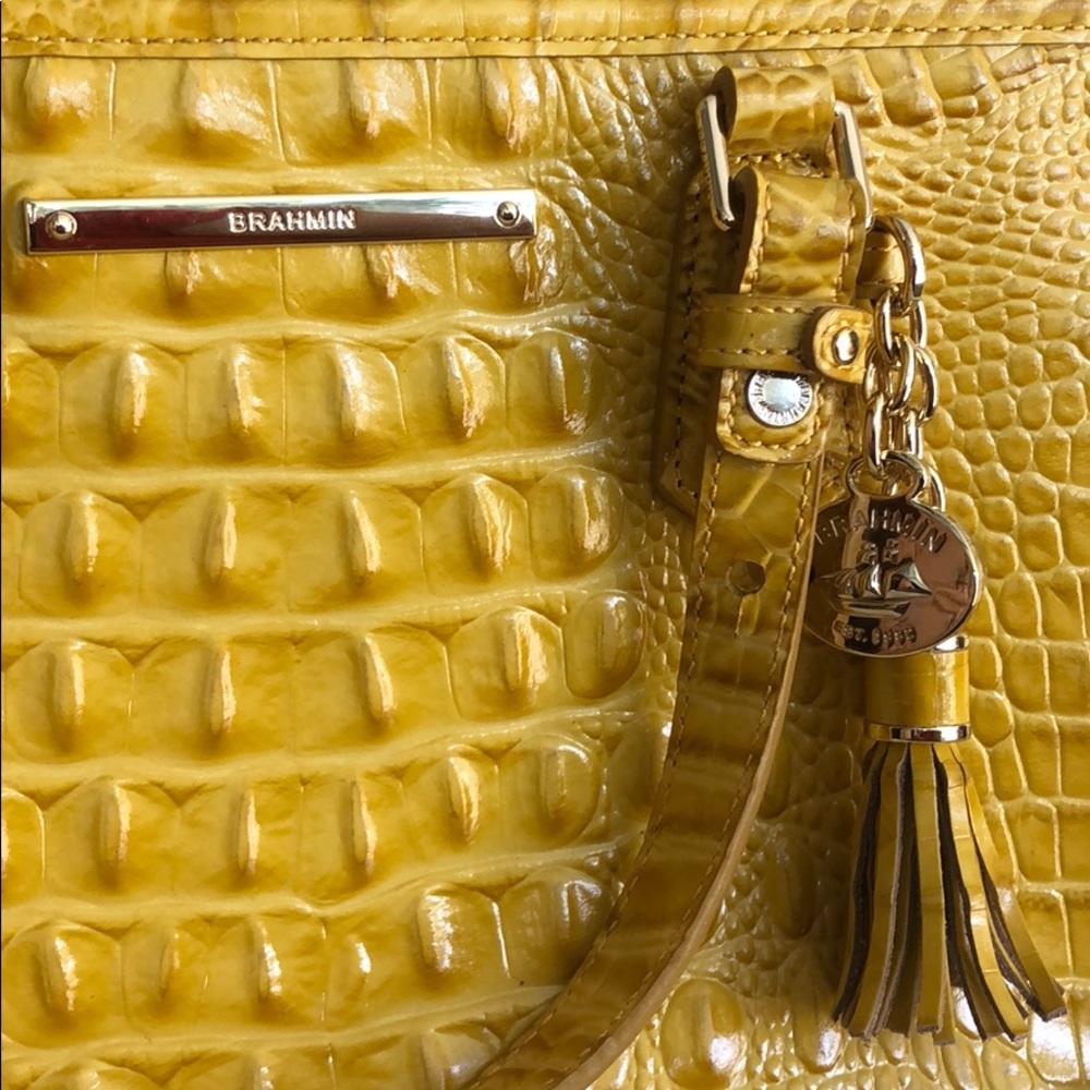 SOLD!!! NWT Brahmin Mini Asher in Saffron - Picture 6 of 7